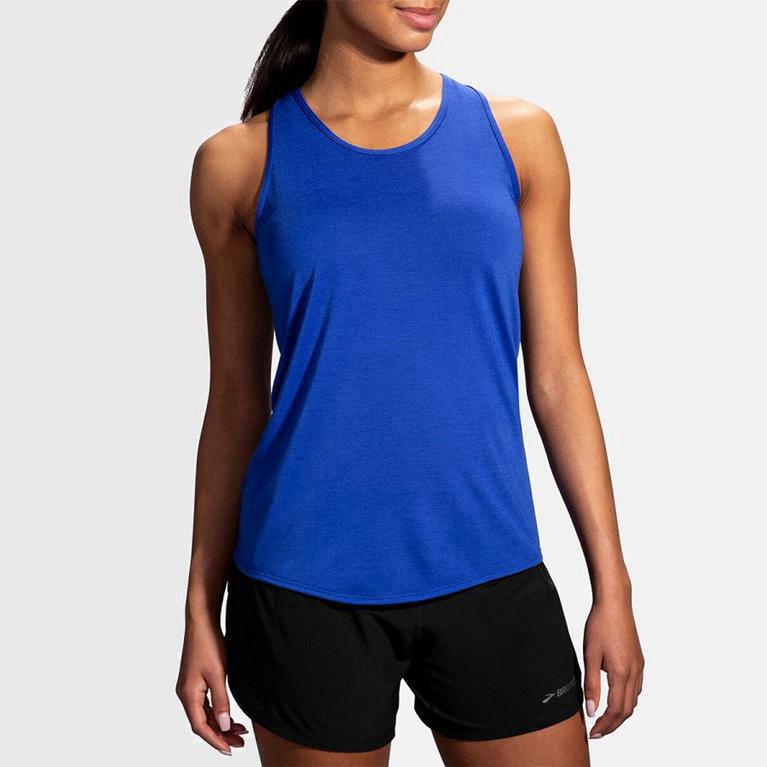 Brooks Distance - Camiseta Sin Mangas Mujer - Azules (RHQI-20395)